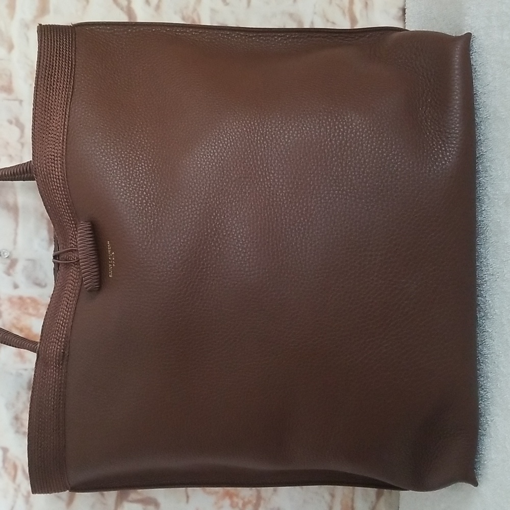 New Saint Laurent Patti Leather Tote Bag - Picture 4 of 14
